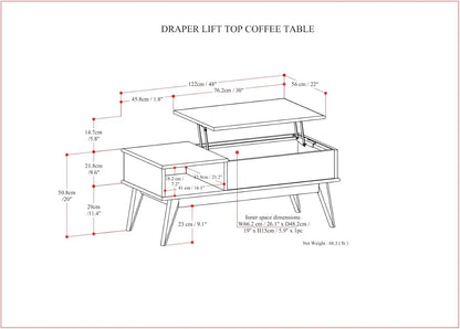 MCM Lift Top Coffee Table