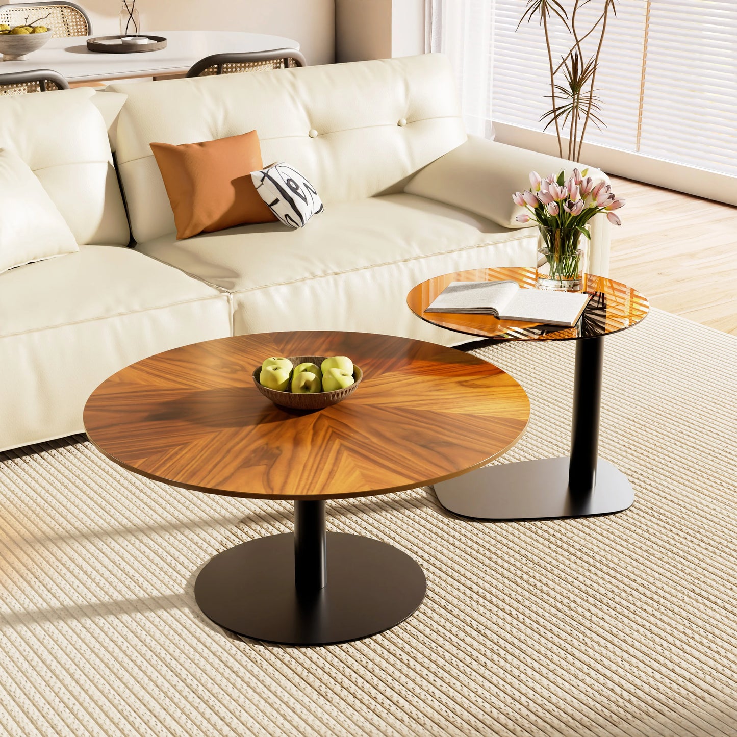 Set Of 2 Round Coffee Table