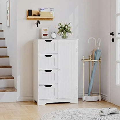 Freestanding Storage Cabinet  4 Drawers