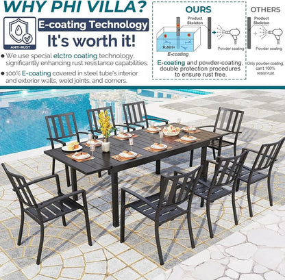 9 Piece Patio Dining Table Set