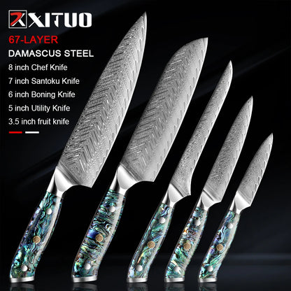 Chef Knife Set Kitchen Cooking