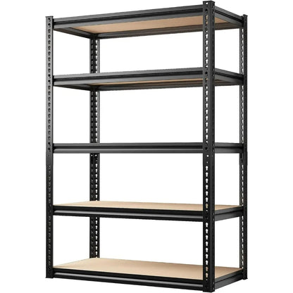 Adjustable 5 Tier Metal Storage Shelving