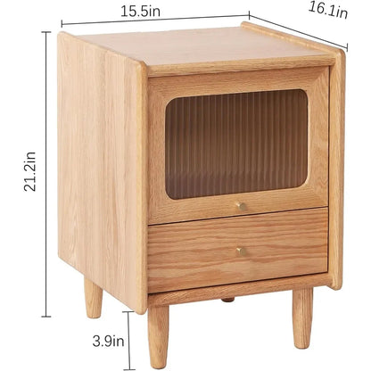 Solid Wood Nightstands MCM