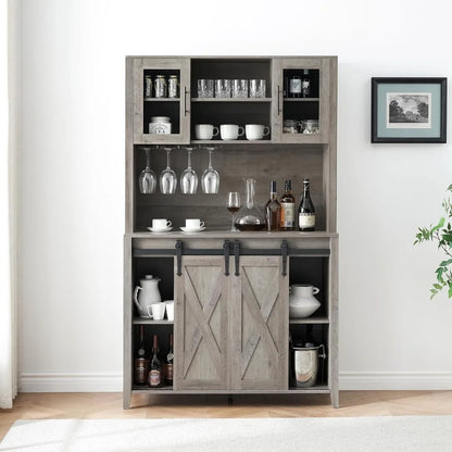 Farmhouse Bar with Sliding  Door