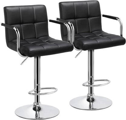 Set of 2 Modern Counter Height Stools