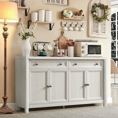 Farmhouse Buffet Storage Cabinet with Drawers