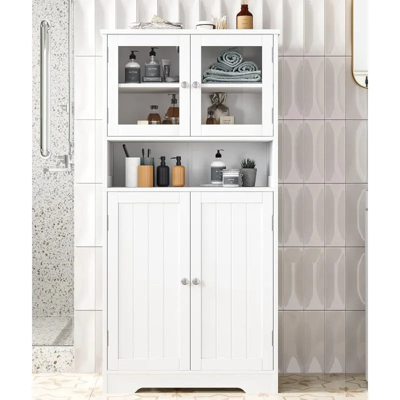 Freestanding Floor Storage Cabinet Kitchen Cupboard