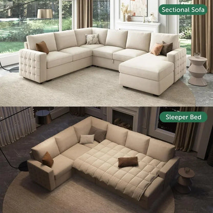 Sectional Sofa with Storage Chaise