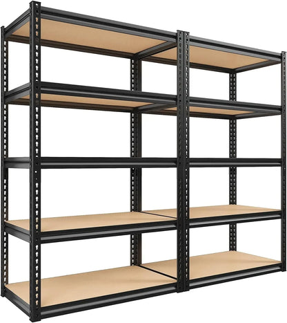 Adjustable 5 Tier Metal Storage Shelving