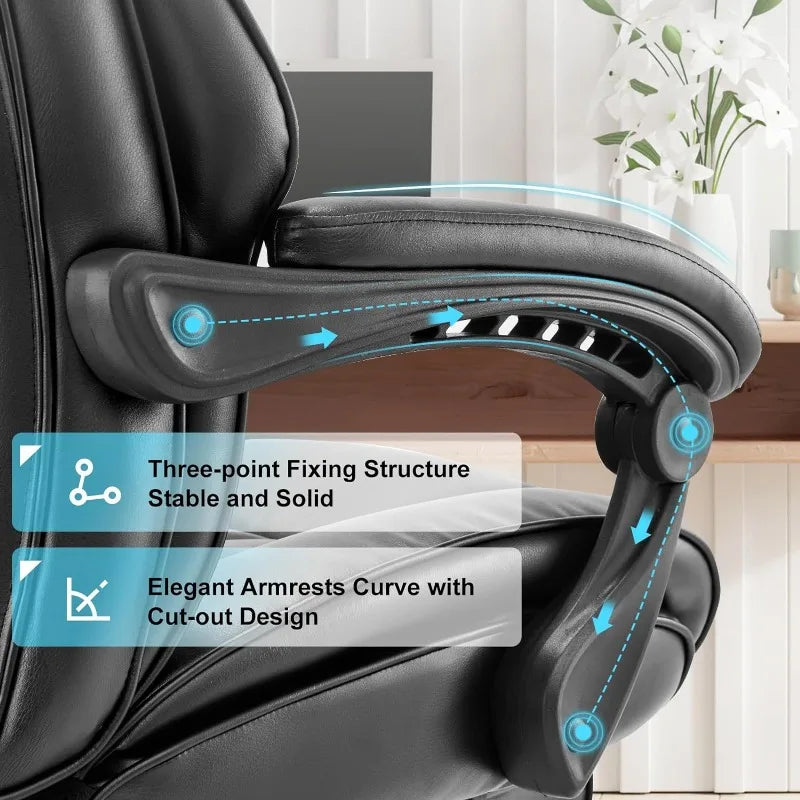 Office Chair with High Back Design