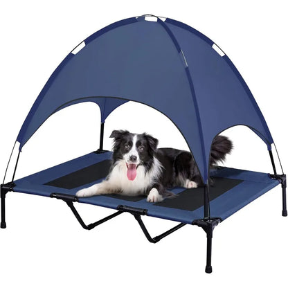 Elevated Pet Cot with Canopy