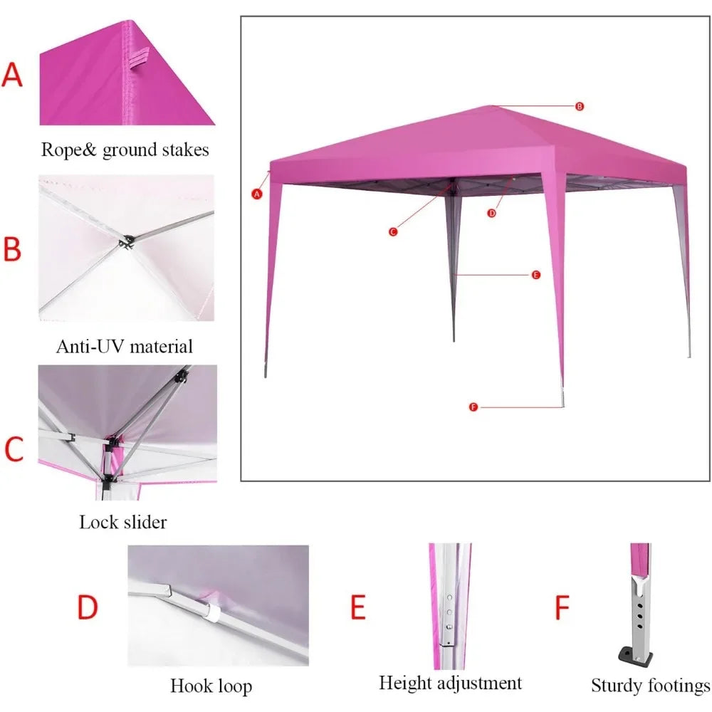 10 x 10 ft Pop-Up Canopy Tent Gazebo