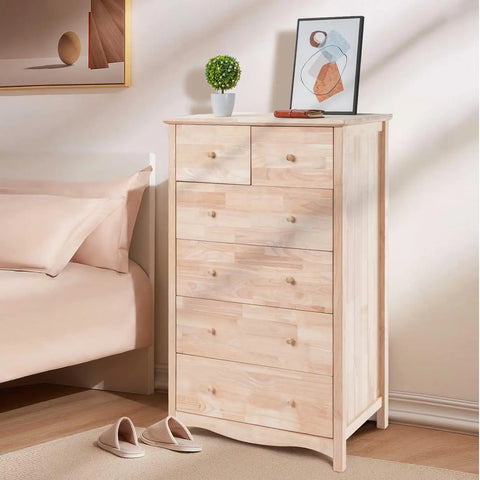 Natural Solid Wood Dresser Color DIY