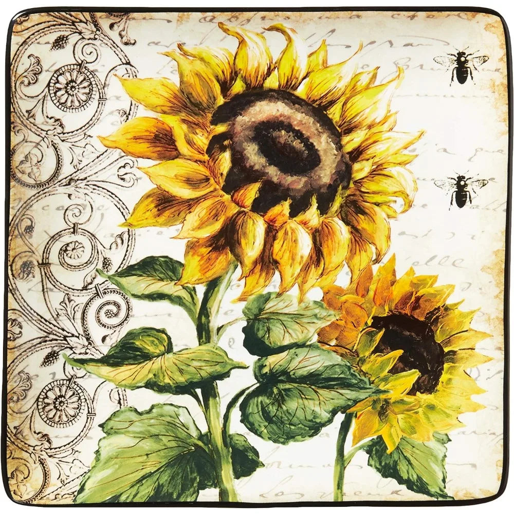 16 Pc. Dinnerware Sunflower