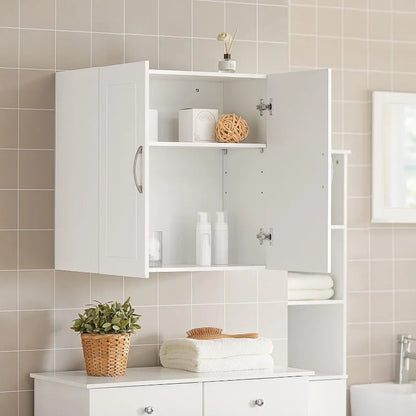 White Bathroom Kitchen Wall Cabinet