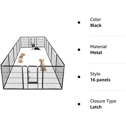 Dog  Exercise Pen With Doors