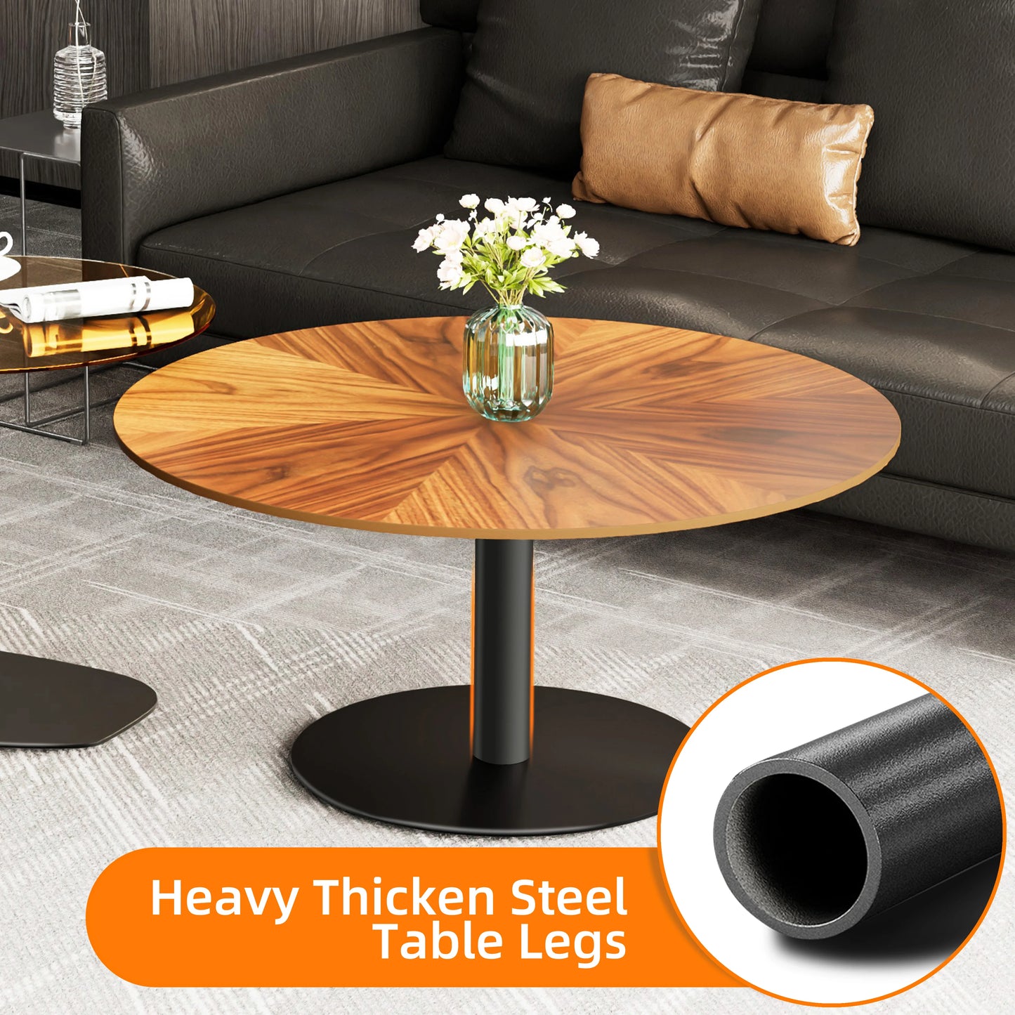 Set Of 2 Round Coffee Table