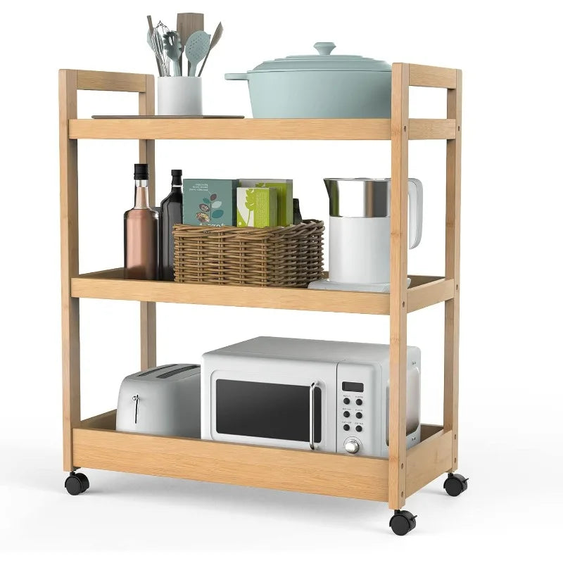 Kitchen Storage Cart on Wheels