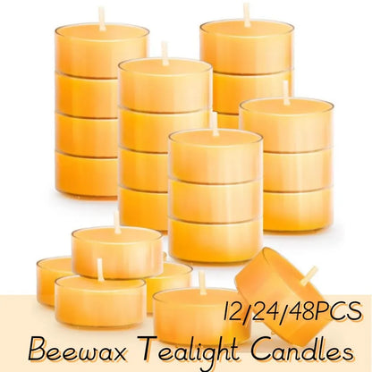 Beeswax Tealight Candles Smokeless Honey Scented