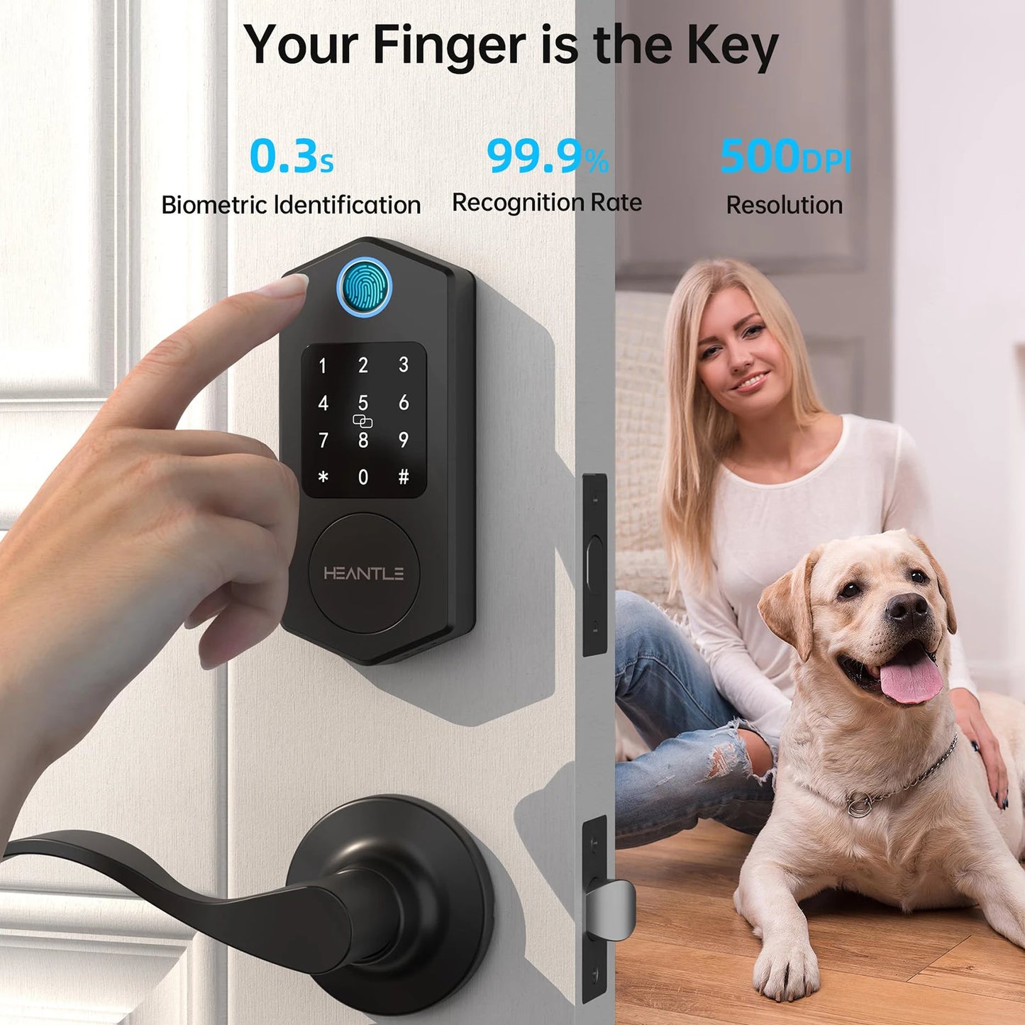 Fingerprint Smart Front Door Lock Keyless