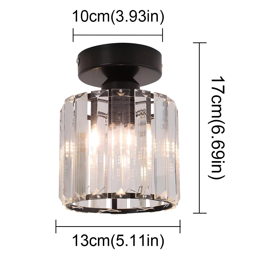 Crystal Pendant Light Led Ceiling Lamp