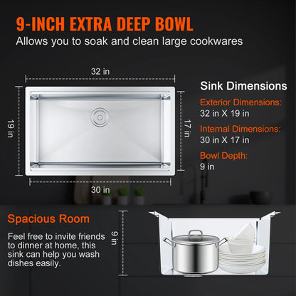 Undermount Stainless Steel Kitchen Sink