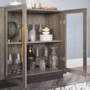 Modern Wood Glass-Buffet-Sideboard