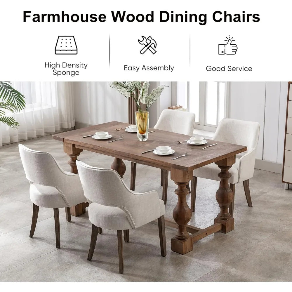 Set of 4 Farmhouse Dining Room Chairs