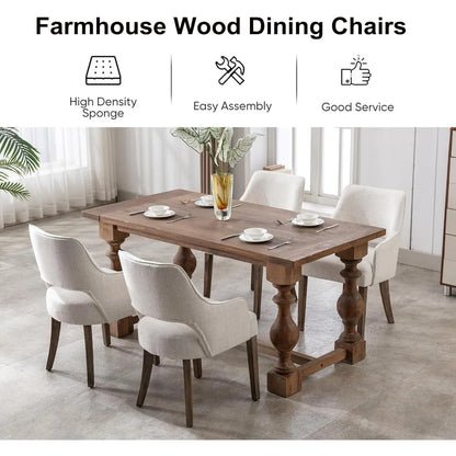 Set of 4 Farmhouse Dining Room Chairs