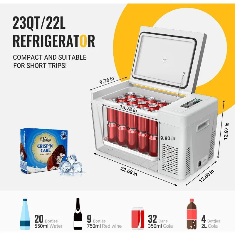 12 Volt Refrigerator 23 Quart Portable