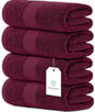 Set of 4 Large Cotton Bath Towels