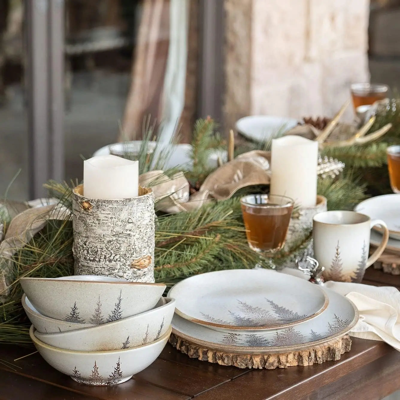 Pine Tree Theme Dishware Set