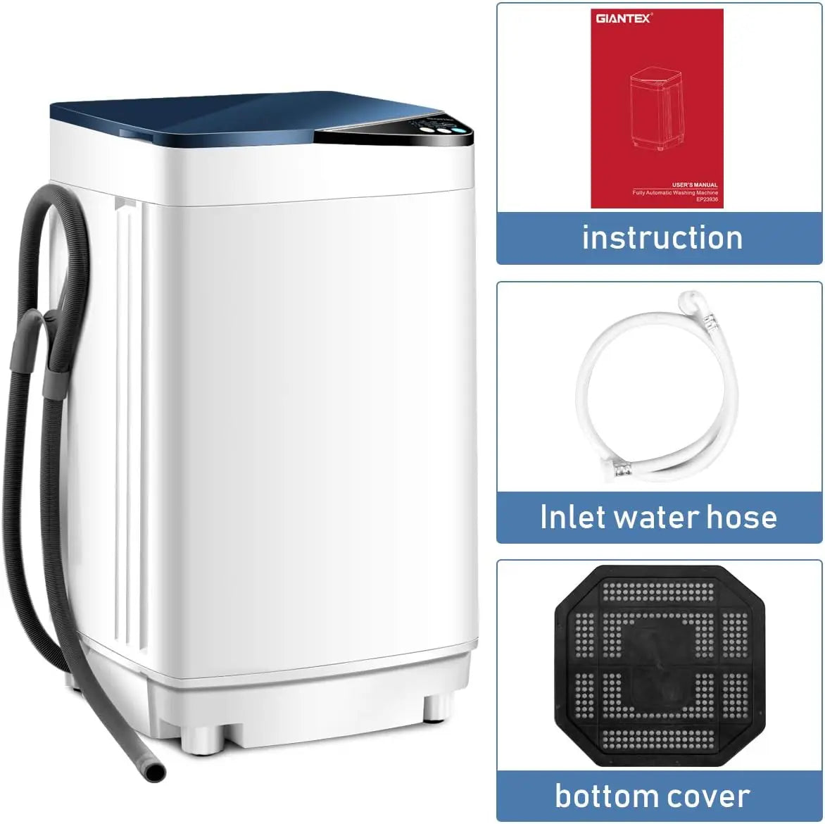 Portable Compact Washer and Spin Dryer