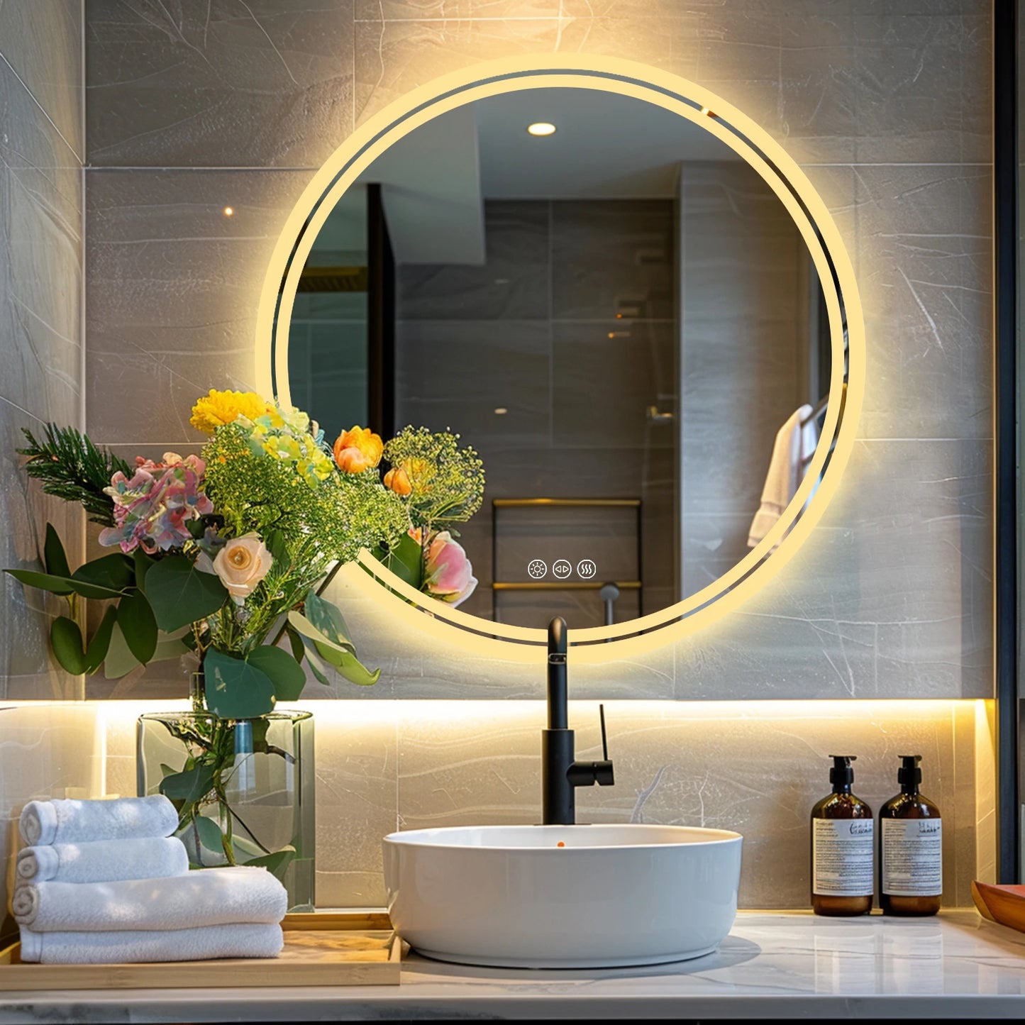 Bathroom Mirror with LED Lights