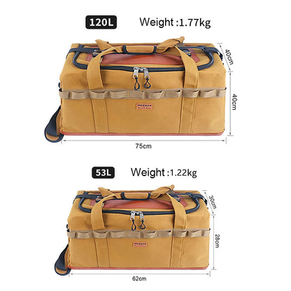 Large Capacity Camping Bag 120L, 53L