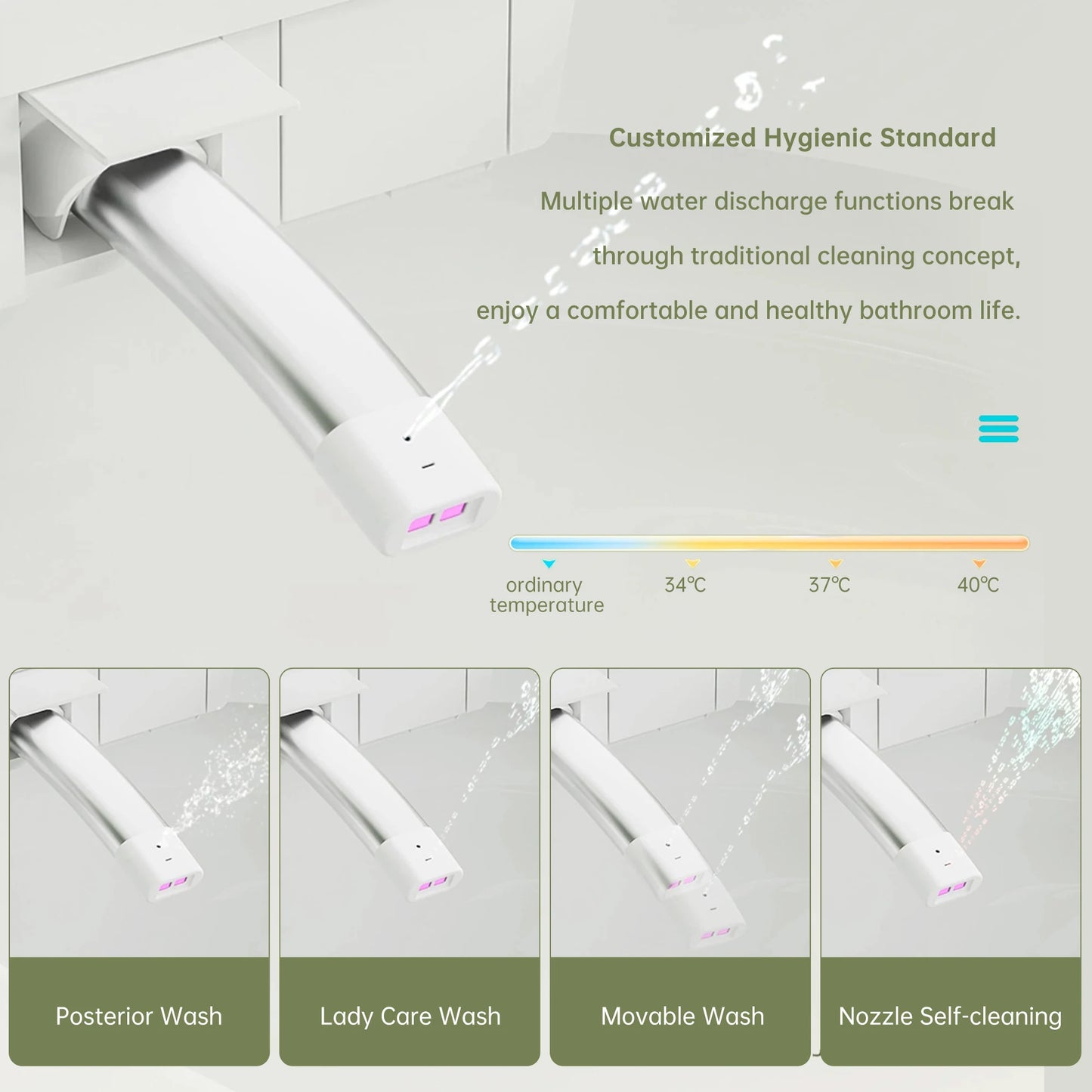 Tankless Smart Toilet with AUTO Flush, Air Dry