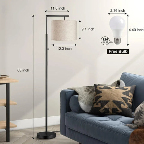 Modern Standing Floor Lamp (including LED Bulb)