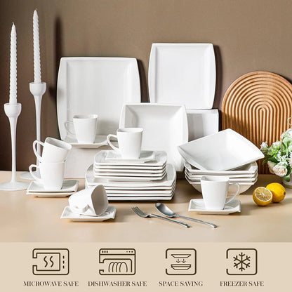 Ivory White Dinnerware Sets