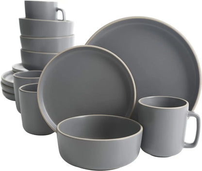 16 Piece Round Kitchen Dinnerware Set