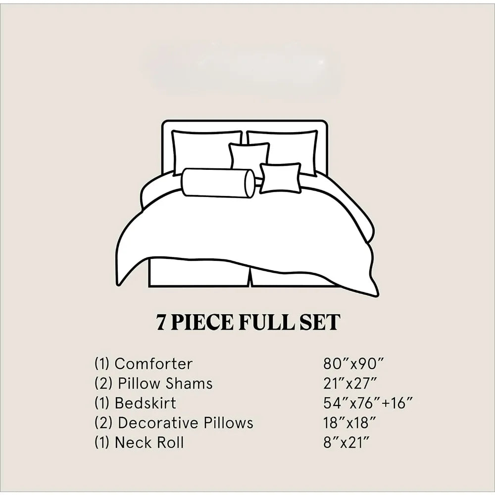 7 Piece Comforter Set, Rustic Cabin Theme