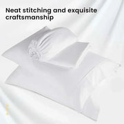 100% Egyptian cotton 1200 thread count sheets set with neat stitching and exquisite craftsmanship.