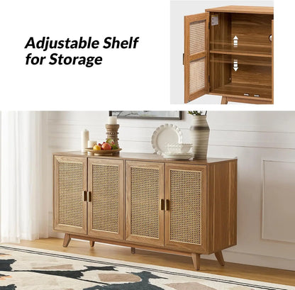 Kitchen Storage Cabinet with 4 Doors