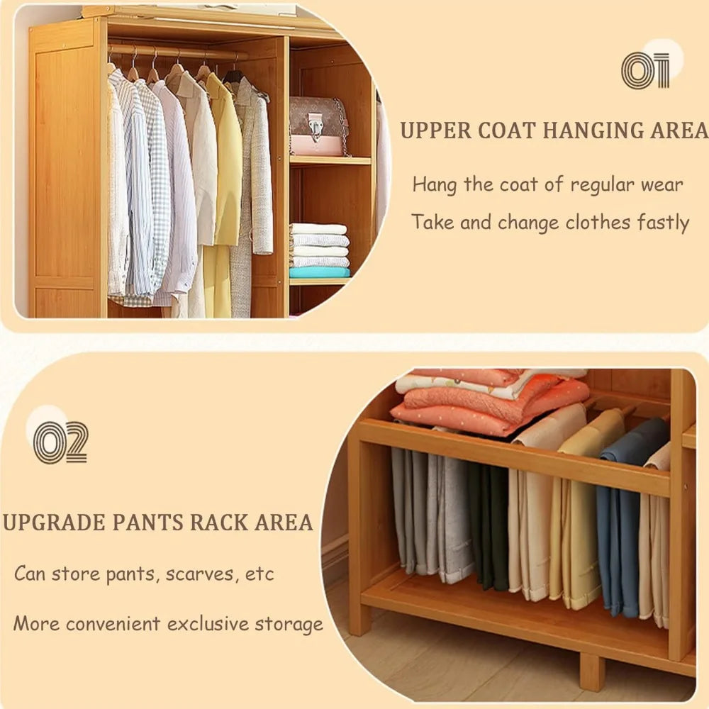 Adjustable Height Storage of Wardrobe