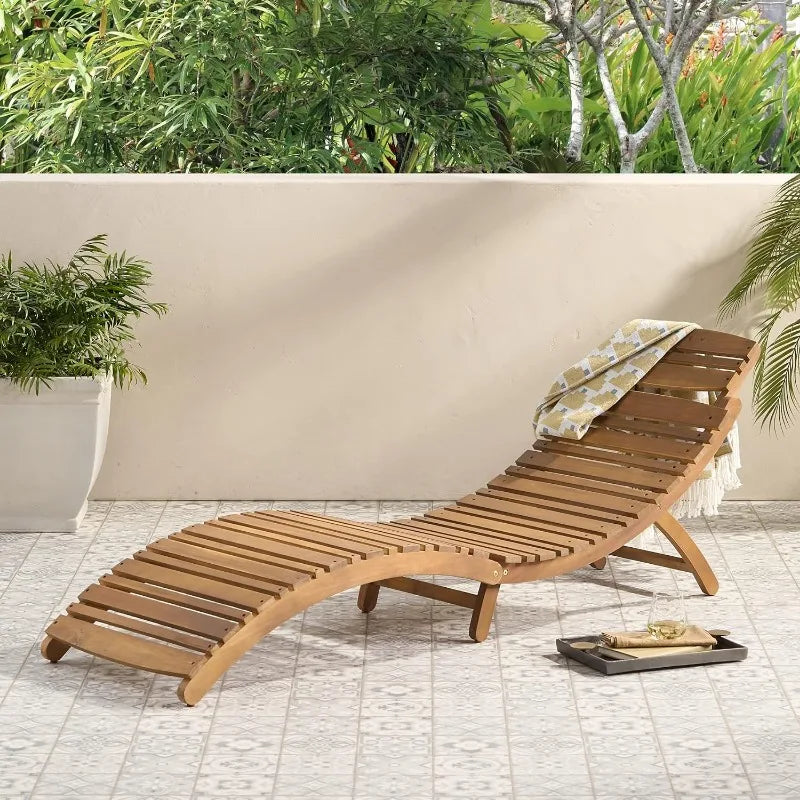 Lahaina Wood Chaise Lounge