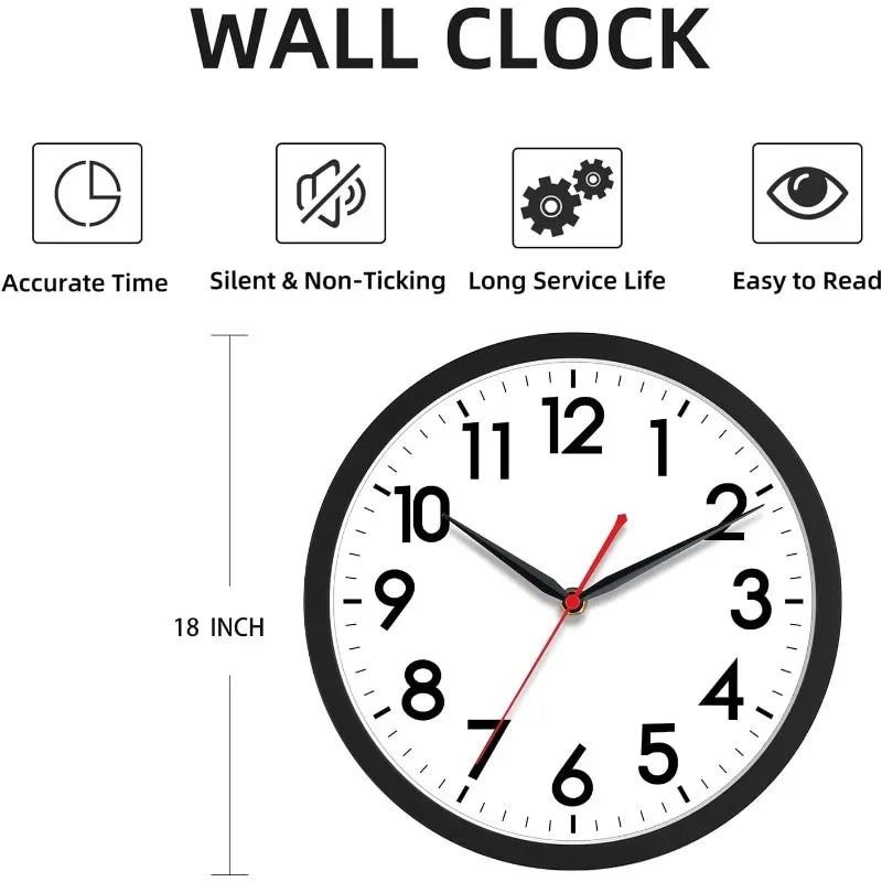 18 Inch Large Wall Clock