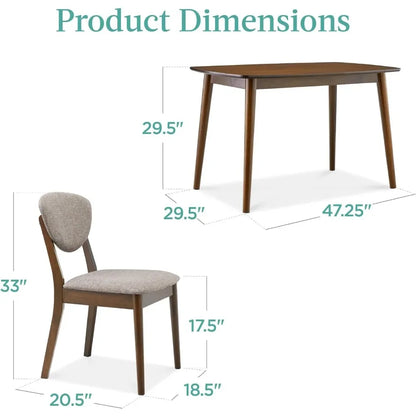 Compact MCM Table & Chair Set