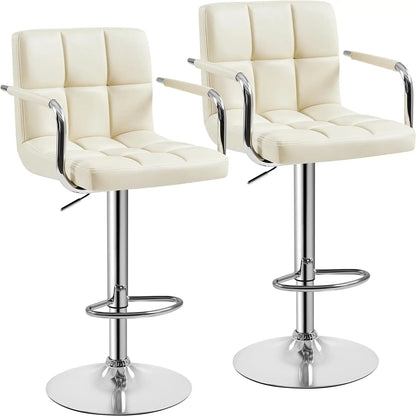 Set of 2 Modern Counter Height Stools