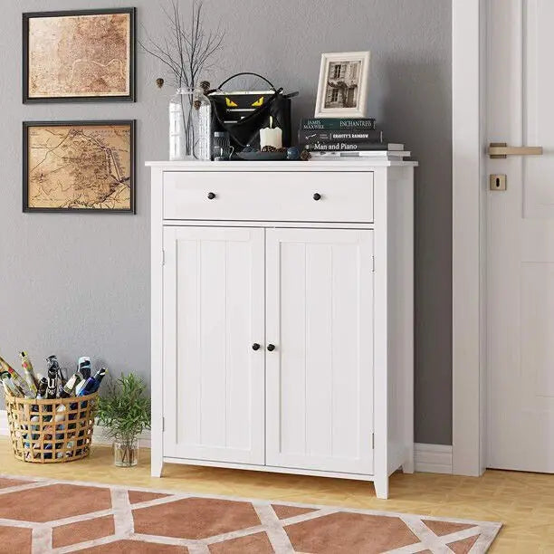 Freestanding Floor Cabinet Storage Unit