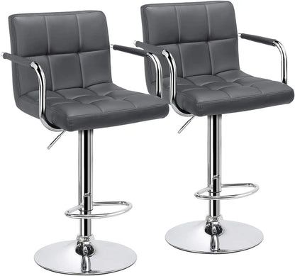 Set of 2 Modern Counter Height Stools