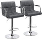 Set of 2 Modern Counter Height Stools